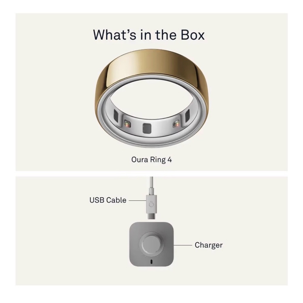 Oura Ring Gen4 Smart Ring - Gold - Picture 6 of 6